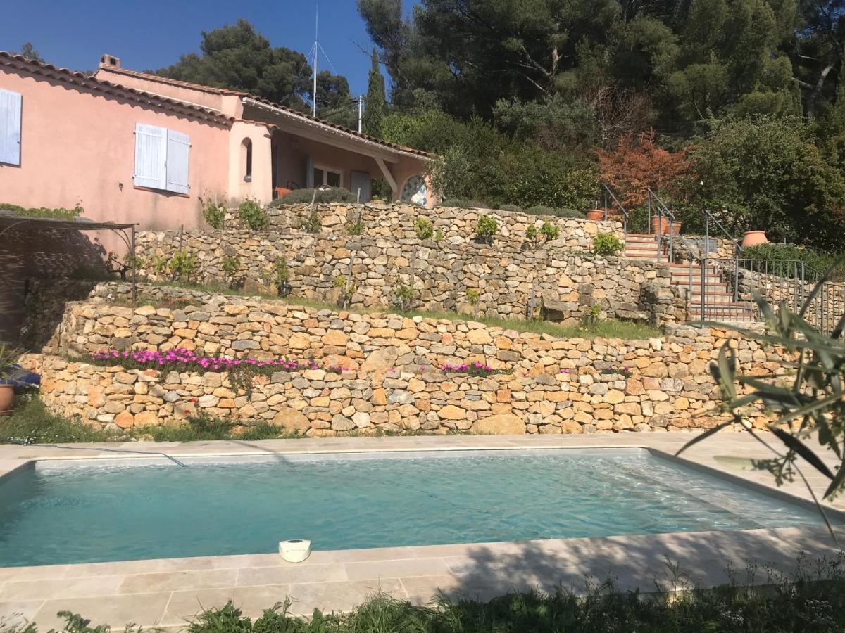 Hauteurs De Toulon : Charmant Studio Piscine Exteriér fotografie
